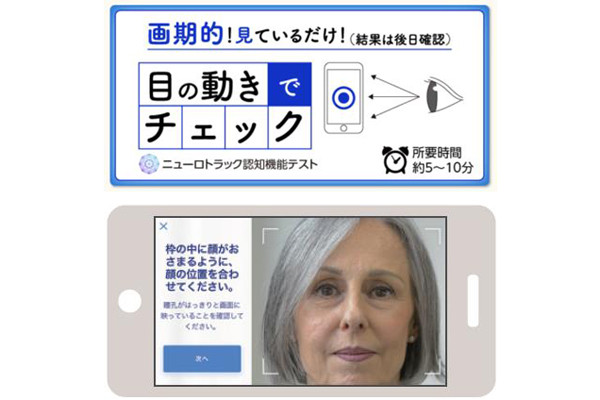 目の動きでチェック