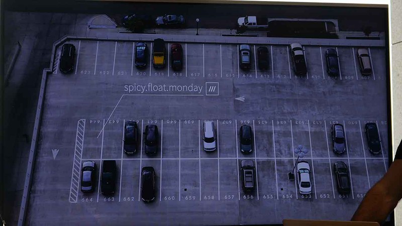 駐車場の位置を指定