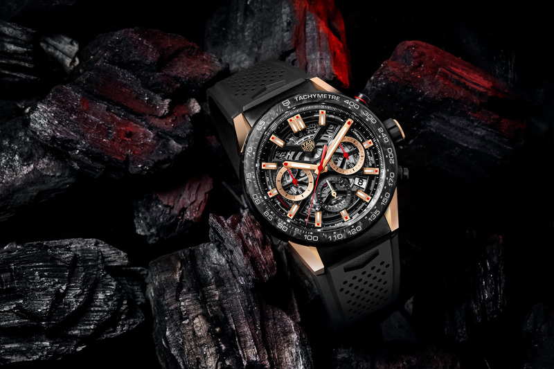 タグ・ホイヤー カレラ キャリバー ホイヤー02 カーボン ローズゴールドモデル