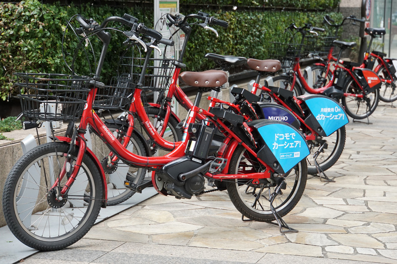 自転車シェアリング(写真は千代田区コミュニティサイクル)