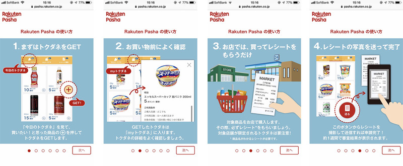 ポイント獲得までの手順