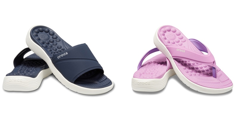 ウィメンズのスライドとフリップ。スライドは4色、フリップは5色展開