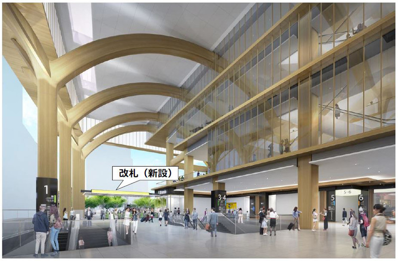 新設される改札 イメージ図