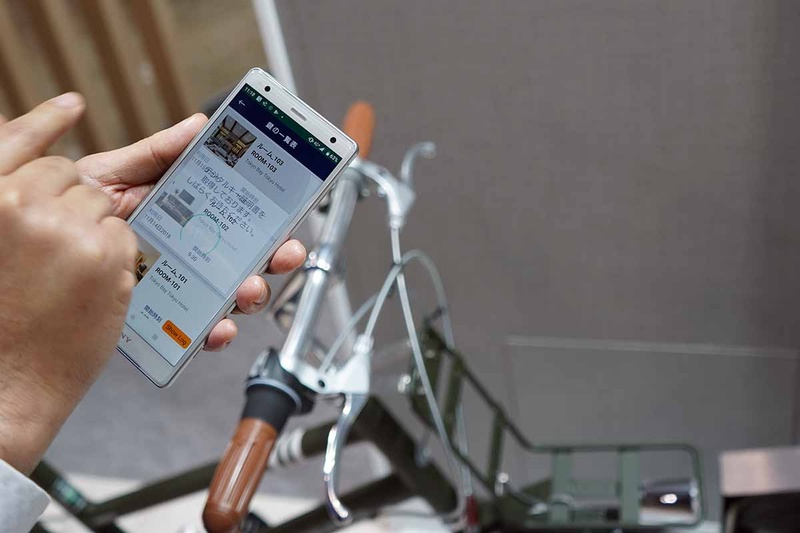 自転車での応用。システム自体は様々な認証システムに活用できるとのこと
