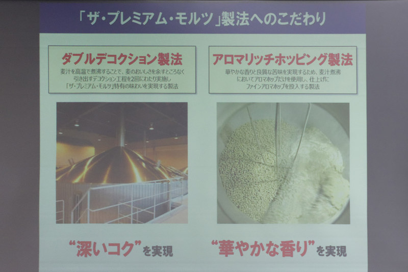 「ダブルデコクション」製法と「アロマリッチホッピング」製法
