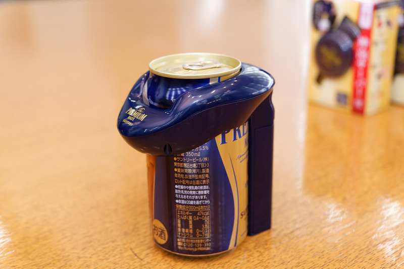 350ml缶に装着するとこんな感じ