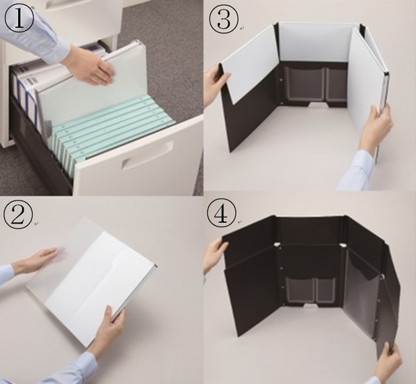 収納と展開のイメージ