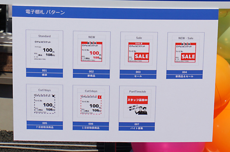 電子棚札パターン