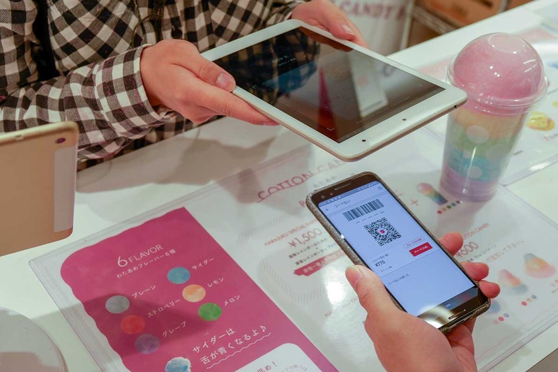 こちらはTOTTI CANDY FACTORYでの支払い。現状は現金用と2つに分かれてしまっているのは課題だという