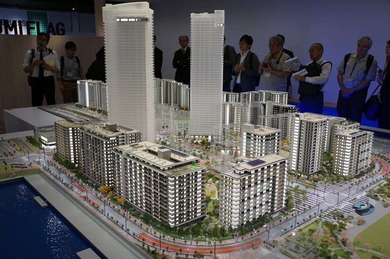 パビリオンで展示されているHARUMI FLAG全体のイメージ