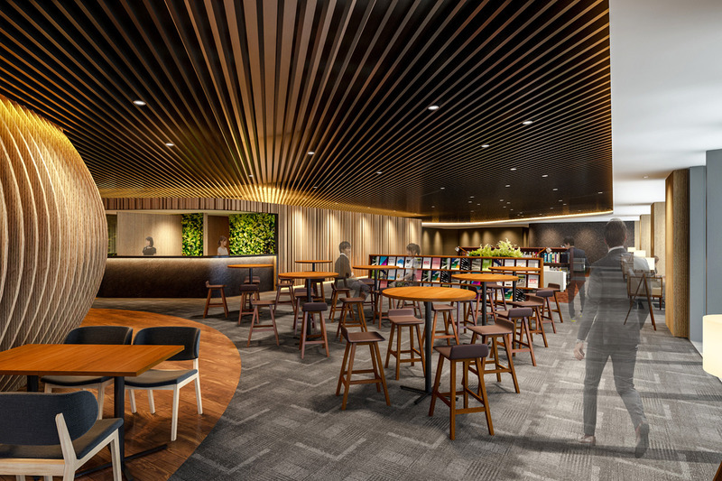 ラウンジ＆ワークスペース イメージパース