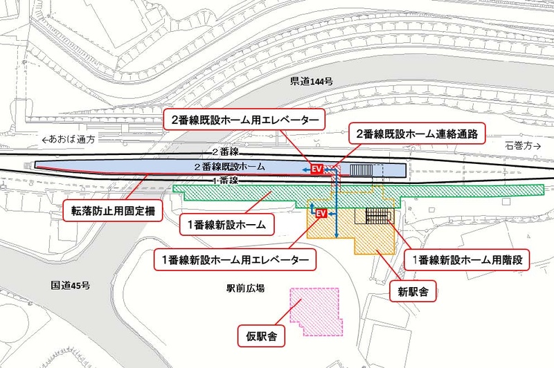 整備後のホーム