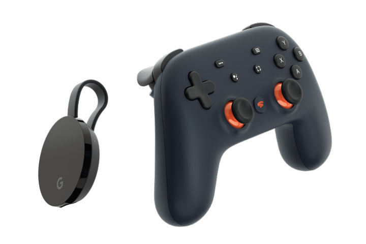 Founder's Editionに付属するStadiaコントローラーとChromecast Ultra