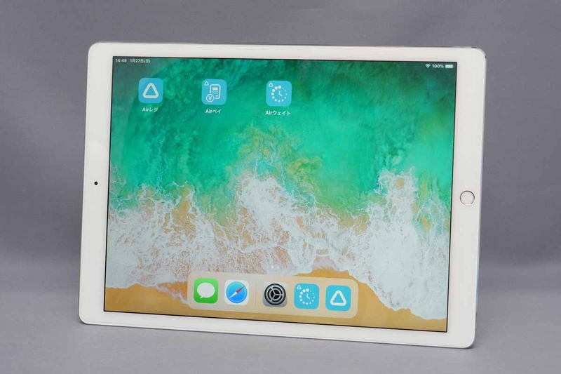Airレジ用として選択した「iPad Pro 第2世代 12.9インチ」。操作性を考慮して大画面モデルを選択