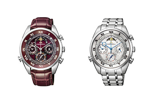 左:深緋(AH4080-01Z)、右:メタルバンドモデル(AH4080-52A)