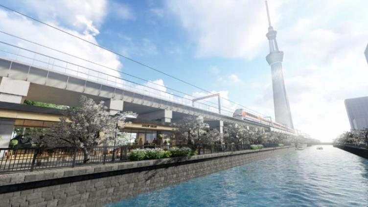 整備事業エリアイメージ(北十間川側)