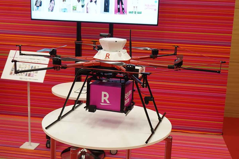 ドローンも展示