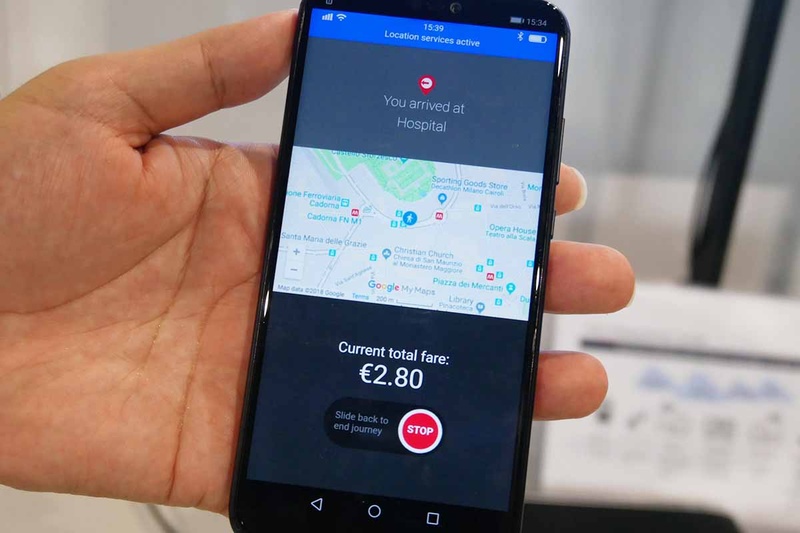 最後に費用を表示して自動決済。設定した2人分の費用が表示されている