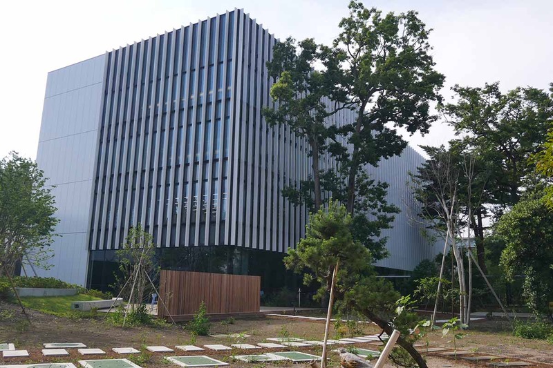 発表会の会場となった「協創の森」