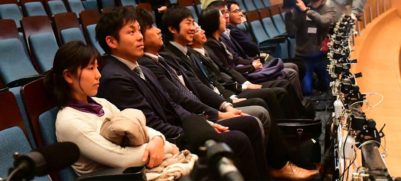 表情データ測定の様子