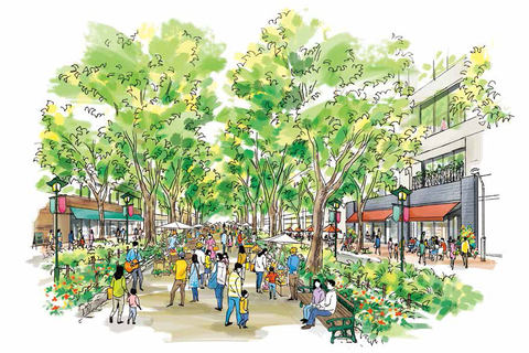 仙台市 仙台駅周辺 3D都市データを活用した都市模型 (透明ケース付)