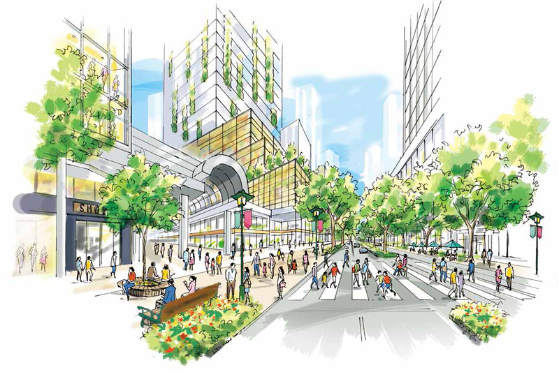 青葉通・一番町エリアの将来イメージ