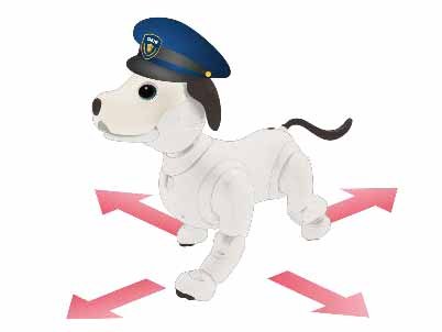 いっしょにパトロールで方向を指示