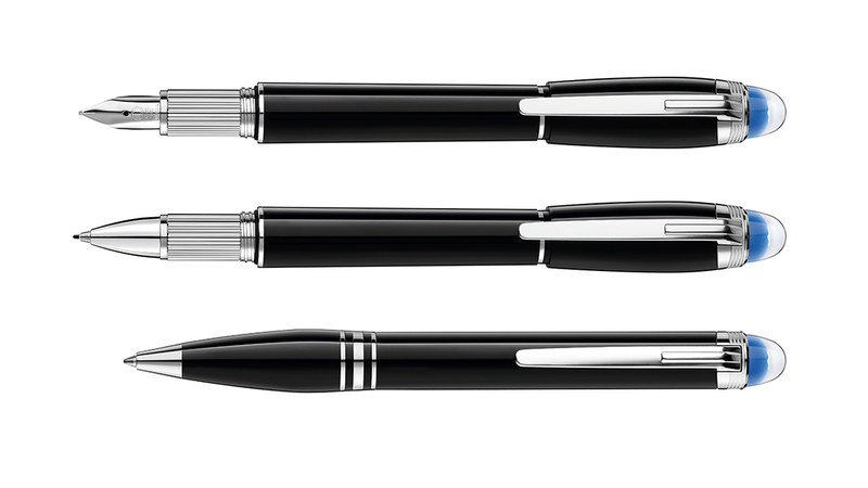 スターウォーカー レジン。上から万年筆、ファインライナー、ボールペン