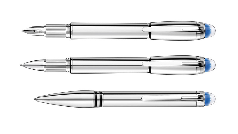 スターウォーカー メタル。上から万年筆、ファインライナー、ボールペン