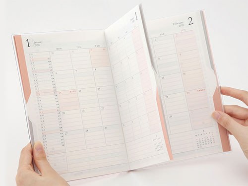 赤のインデックスを押さえると赤のページのみが開く