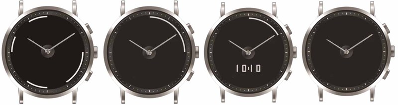 左からビジネスモード、スポーツモード、レジャーモード、省電力モード