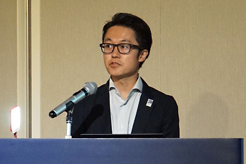 渋谷スカイについて説明をした渋谷スクランブルスクエア SHIBUYA SKY 支配人 新屋潤氏