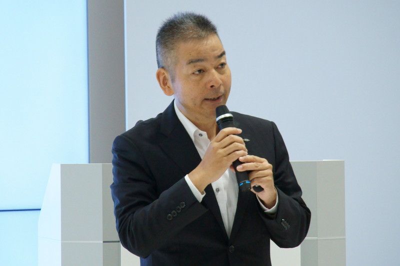TEKION COOLERの説明をしたシャープ Smart Appliances&solutions 事業本部 副本部長 田村友樹氏
