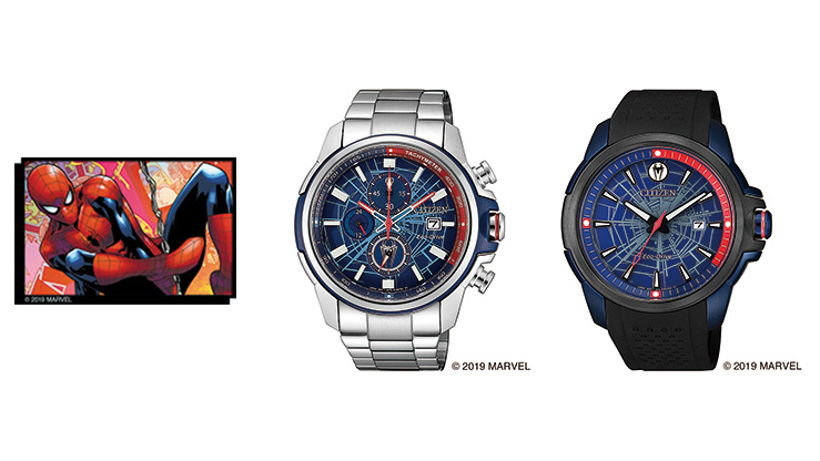 Spider-Manモデル CA0429-53W(左)、AW1156-01W(右)