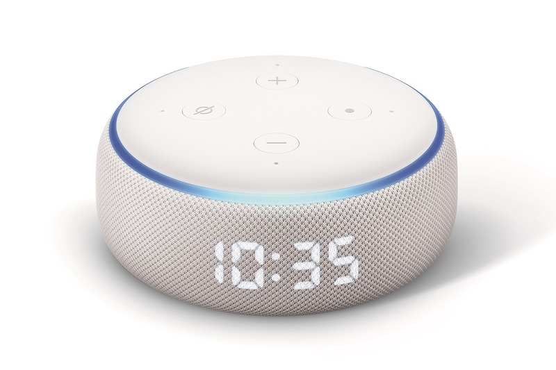 Echo Dot with clock