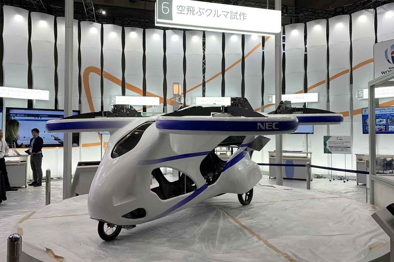 NECは空飛ぶクルマを披露