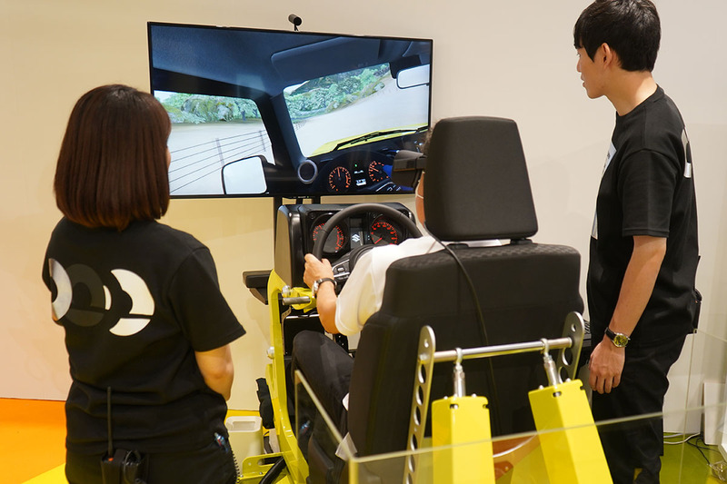 FUTURE EXPOのジムニー悪路VR体験