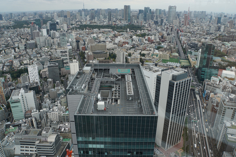 渋谷ヒカリエを見下ろす