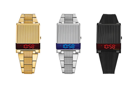 シチズン、台形ケースにストライプの「BULOVA コンピュートロン」復刻