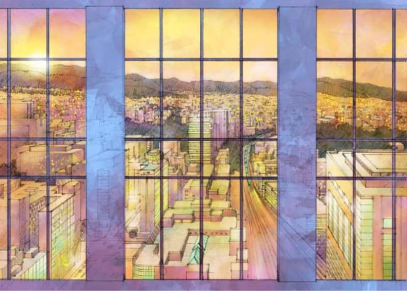 北5西1街区タワービルからの眺望イメージ