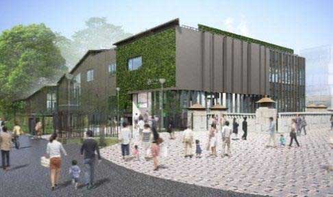 新駅舎外観(明治神宮側)