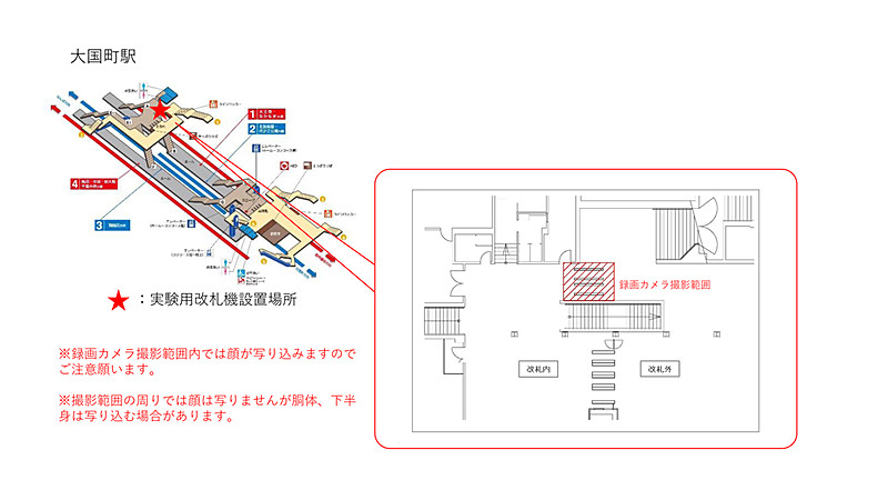大国町駅 設置場所