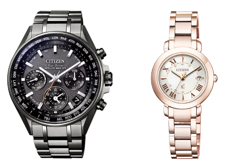 試着可能モデルの一例。(左)アテッサ CC4004-58E/(右)クロスシー ES9444-50A