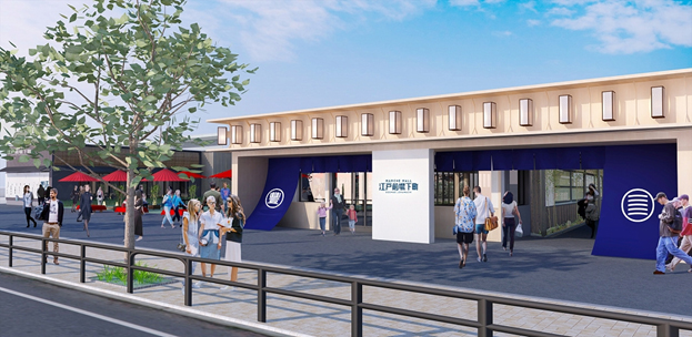 市場小路(マルシェ棟)入口正面イメージ