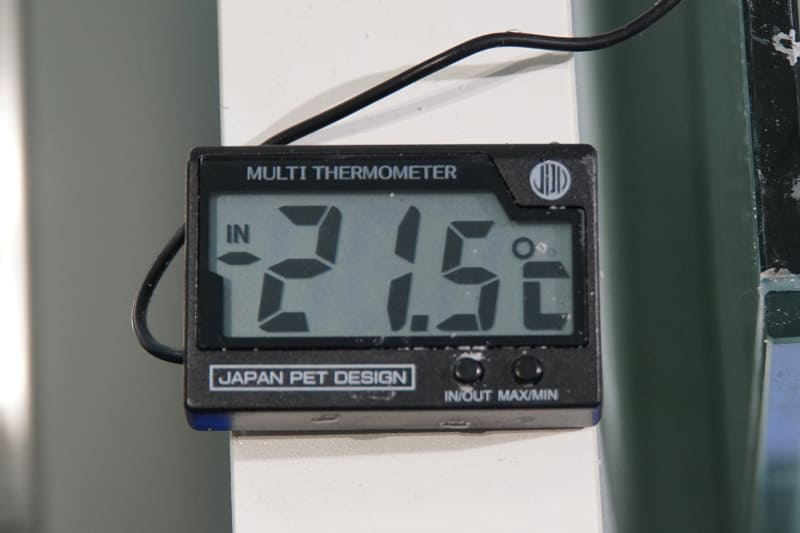 温度は－21.5℃