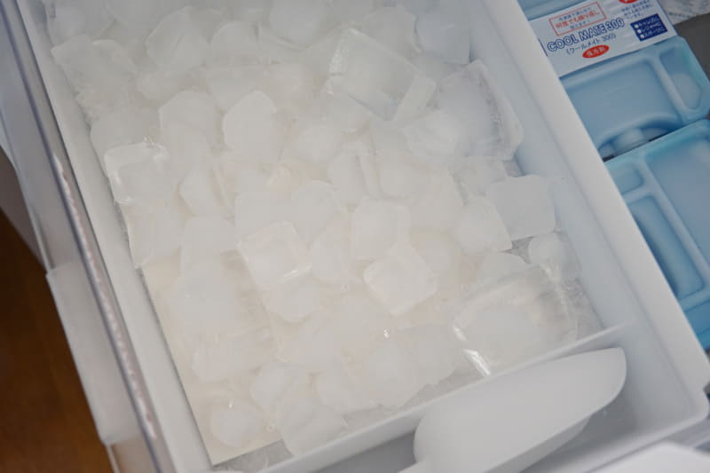 停電時には氷が溶け、水浸しになってしまうこともあるので注意