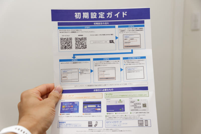 「初期設定ガイド」を見ると、最初にログインしなければならない、とちゃんと書かれてあった