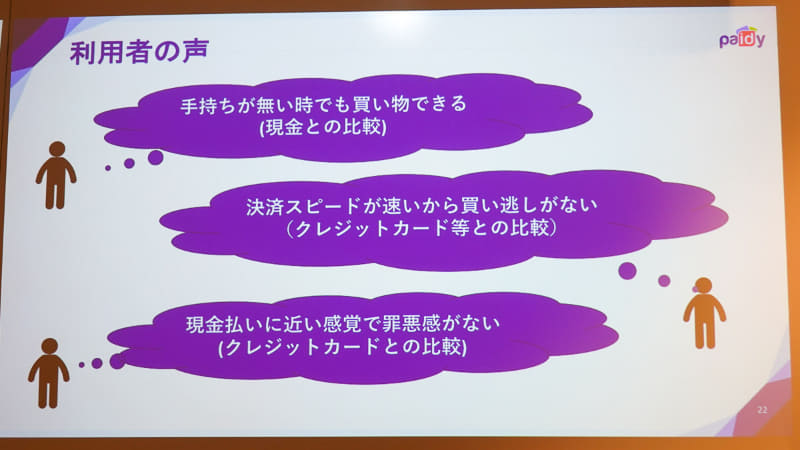 Paidyは現金に近い使い勝手だという