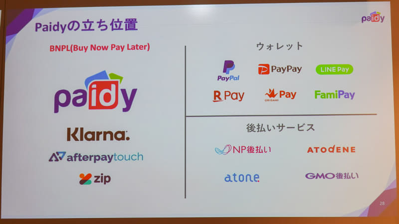 キャッシュレス業界での位置づけ