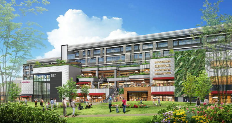 建物外観パース ノリタケの森からの眺め